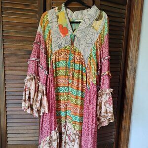 Kantha bae split tunic dress